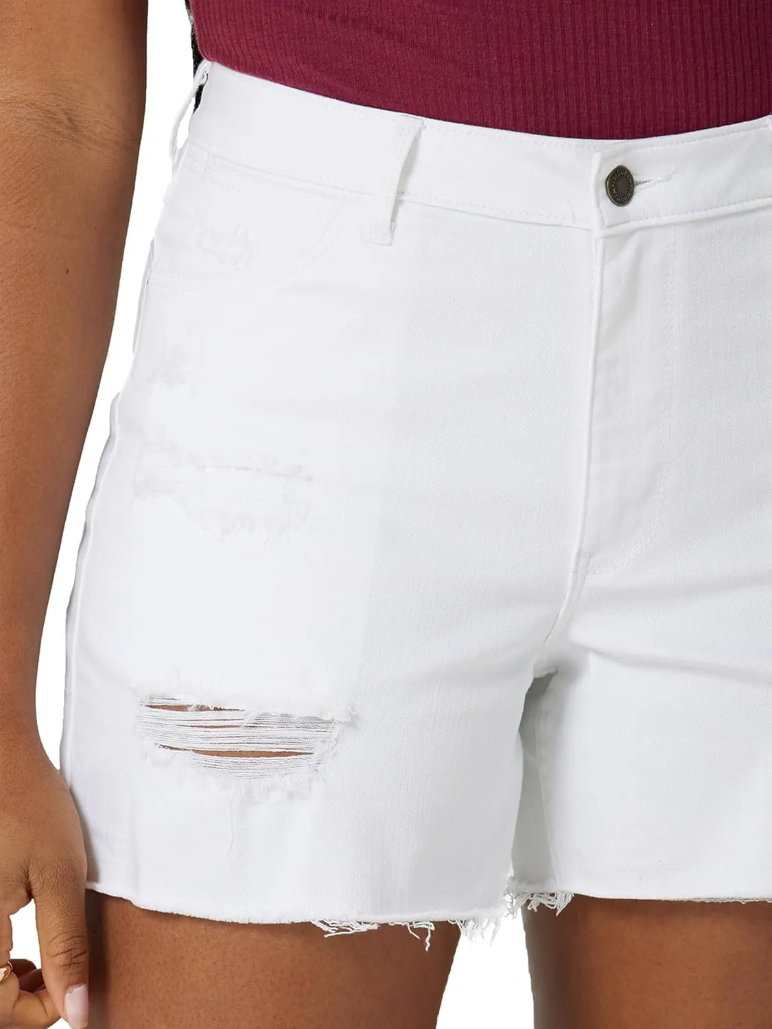 Wrangler Women's 4" Fray Jean Short