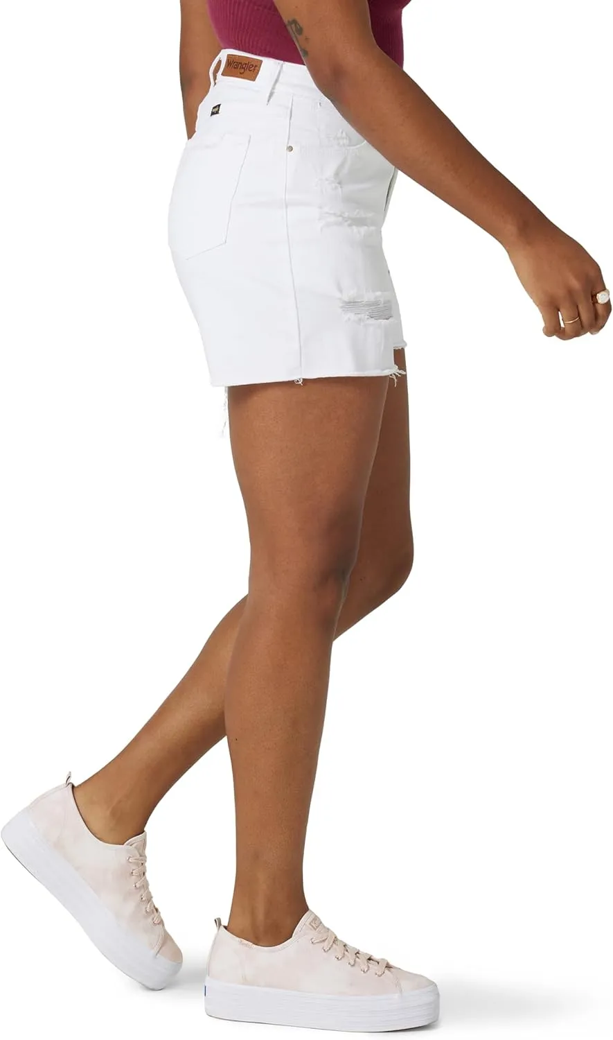 Wrangler Women's 4" Fray Jean Short
