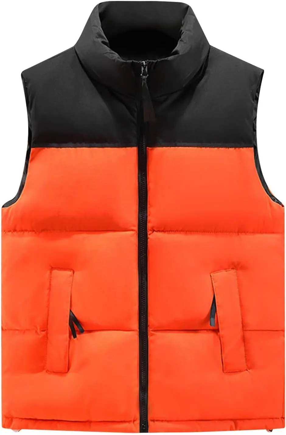 Ymosrh Men's Puffer Down Jackets Alternative Vest Jacket Warm Thicken Winter Coat Outwear for Men, M-4XL